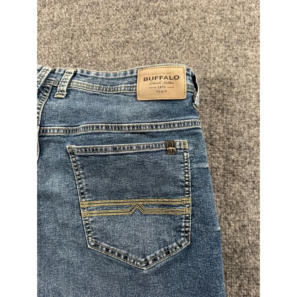 Buffalo David Bitton Jeans Evan X Slim Straight Stretch 36x29 Medium Wash